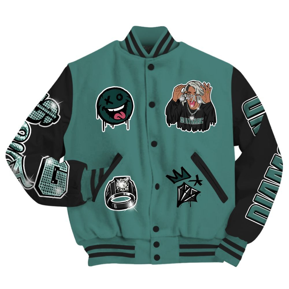 Varsity Jacket To Match Grandma's Driveway 4s - Pressures Makes Varsity Jacket To Match All Over Print
