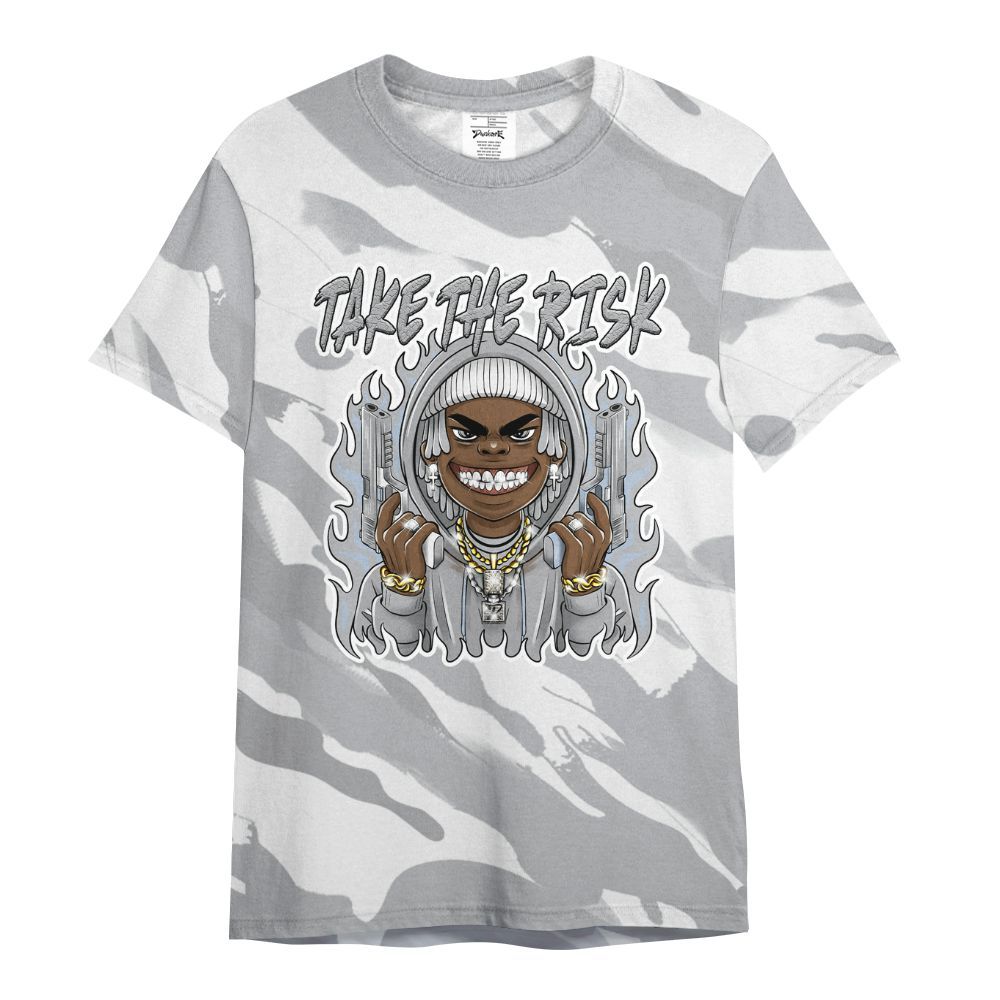 Shirt To Match Low OG Wolf Grey 1s - Take The Risk Colored All Over Print