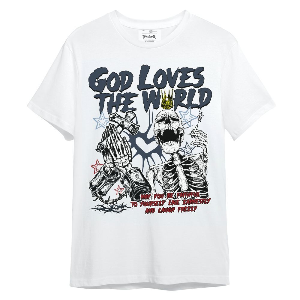 Shirt To Match Retro Olympic 6s - God Loves The World Unisex Shirt