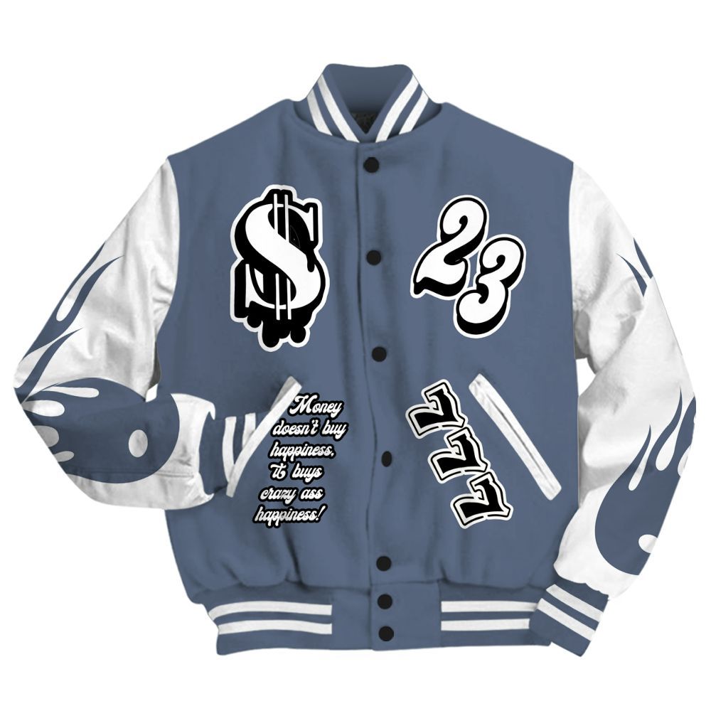 Varsity Jacket To Match Low Diffused Blue 11s - Shoe Game Crazy Graphic All Over Print