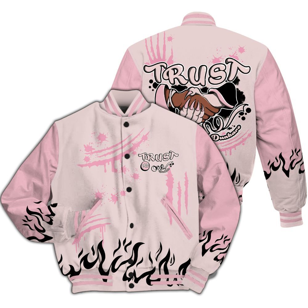 Varsity Jacket To Match Dunk Low KD 17 Aunt Pearl - Graphic Trust No One All Over Print
