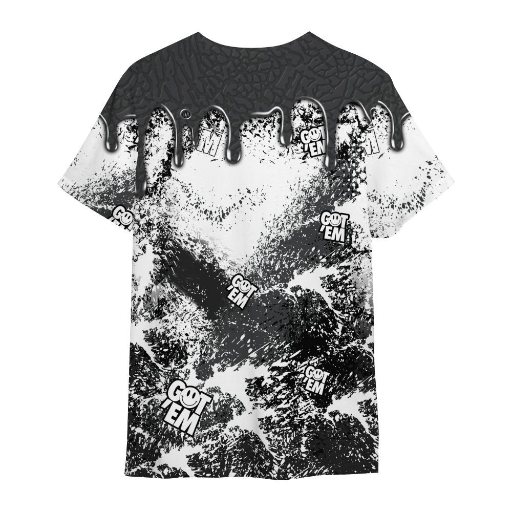 Shirt To Match Black Cat 3s - Dripping 23 Drip All Over Print