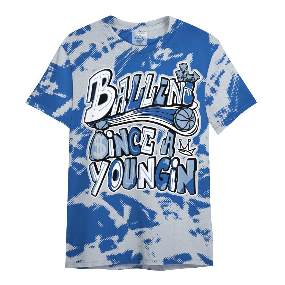 Shirt To Match Low Space Royal 11s - Ballin' Since A Youngin Abstract Shirt Unisex