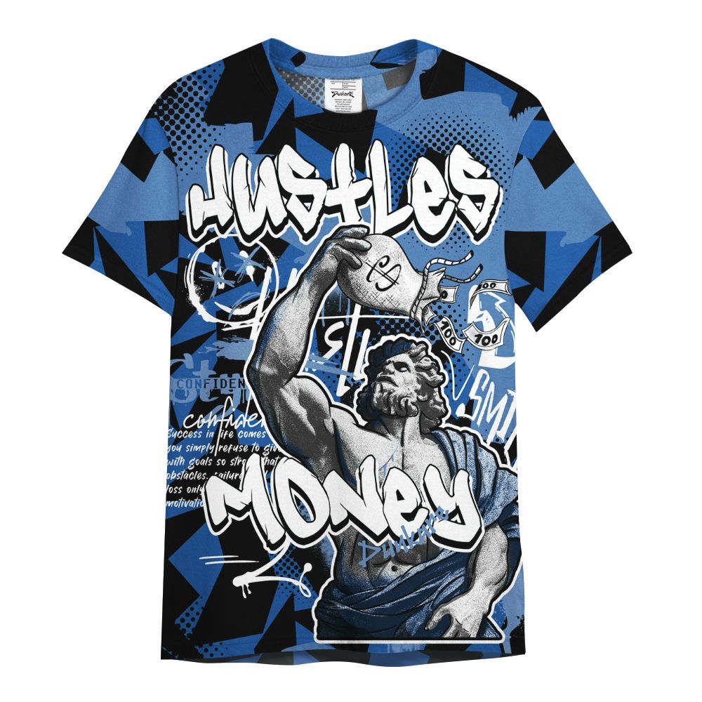 Shirt To Match Low Space Royal 11s - Huslte Money Retro All Over Print