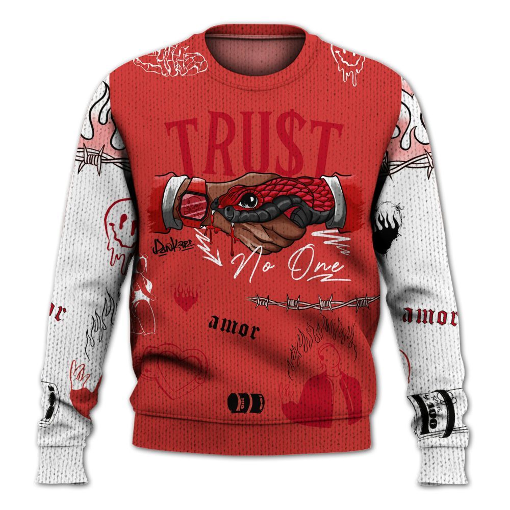 Knitted Sweater To Match Scoot Zeros ODD City - Snake Trust No One