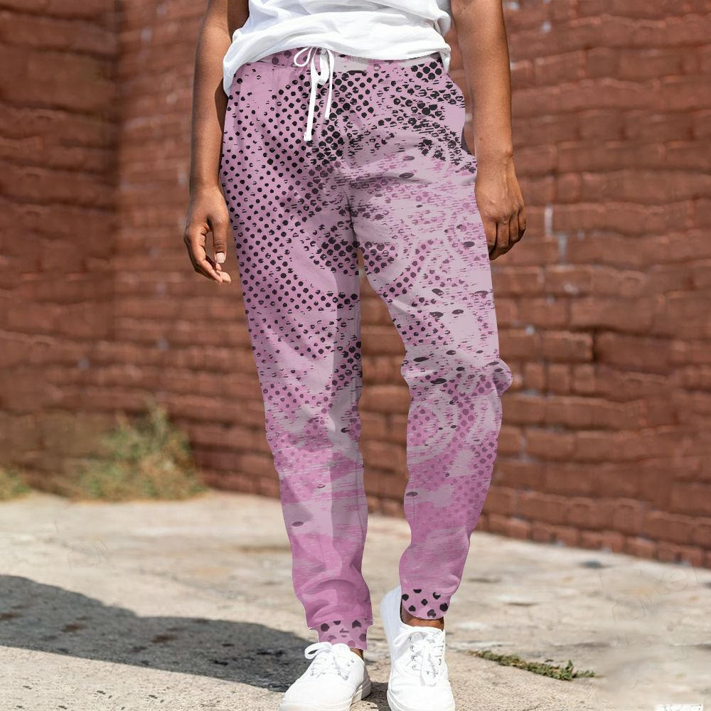 Sweatpant To Match Neutral Grey Black White Orchid 4s - Avant Garde Graphic All Over Print