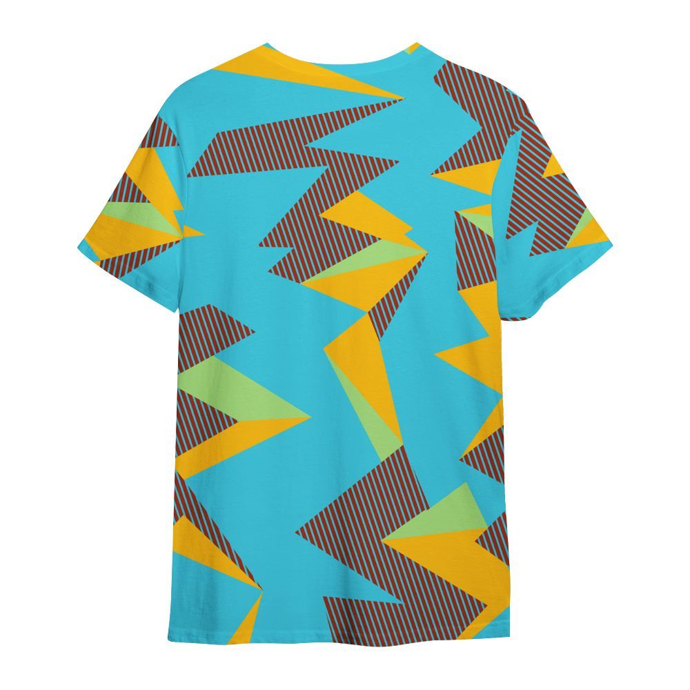 Shirt To Match SB Dunk Di'Orr Greenwood - Geometric Camouflage Pattern All Over Print