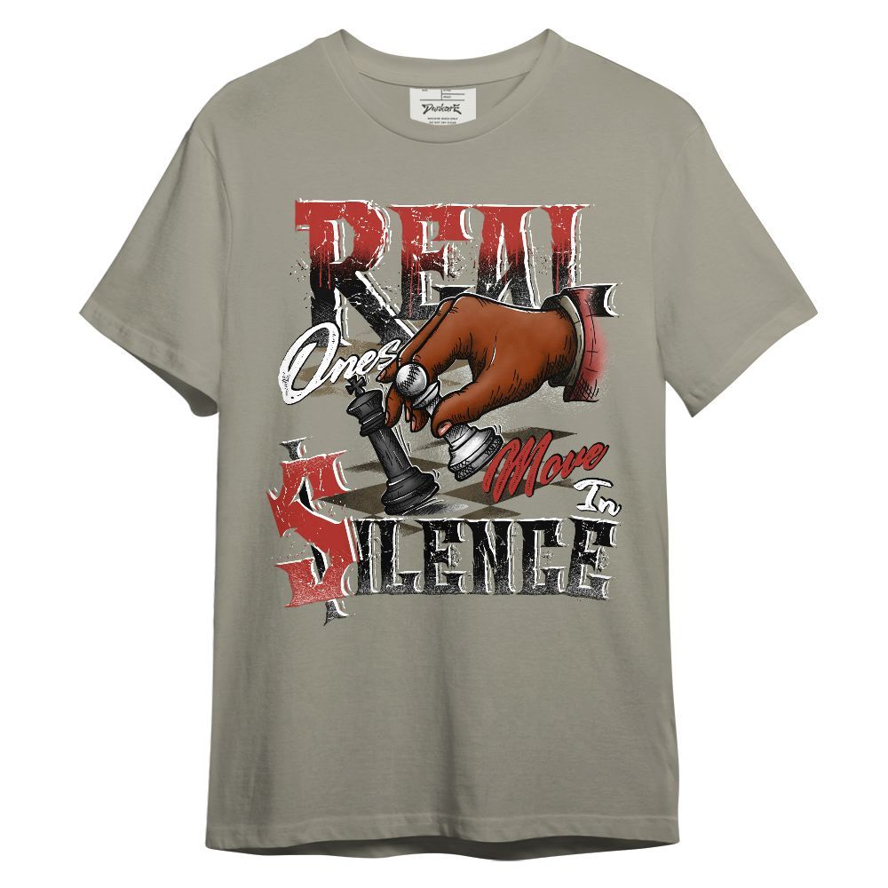 Shirt To Match Olive 9s - Chess Move In Silence Graphic