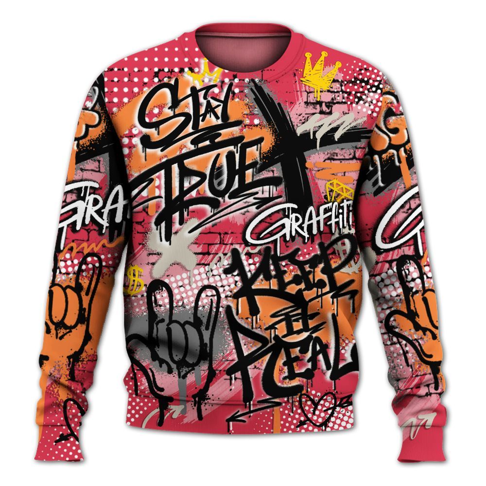 Sweatshirt To Match Air Max Portal Bright Ceramic - True It Real Graffiti Streetwear All Over Print