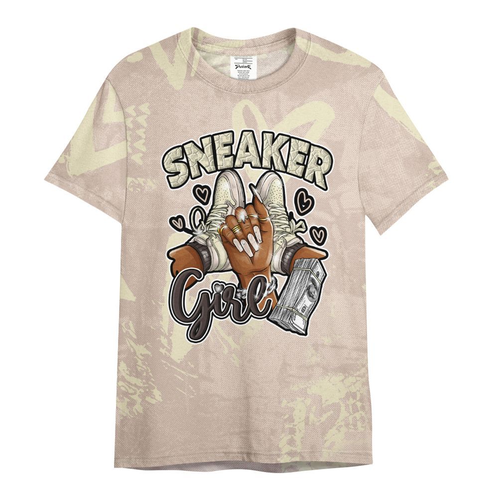 Shirt To Match A Ma Maniere X Fossil Stone 4s - Sneakerz Girlz Heart Grunge All Over Print