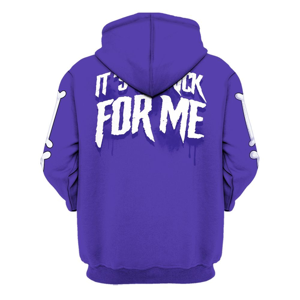 Hoodie To Match Field Purple 12s - It's The Kick For Me All Over Print