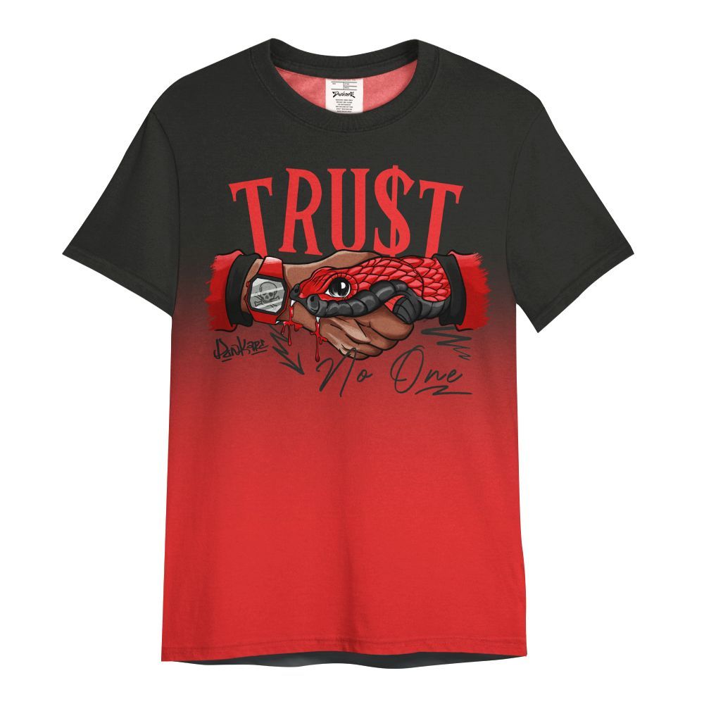 Shirt To Match Red Thunder 4s - Snake Trust No One Drip All Over Print