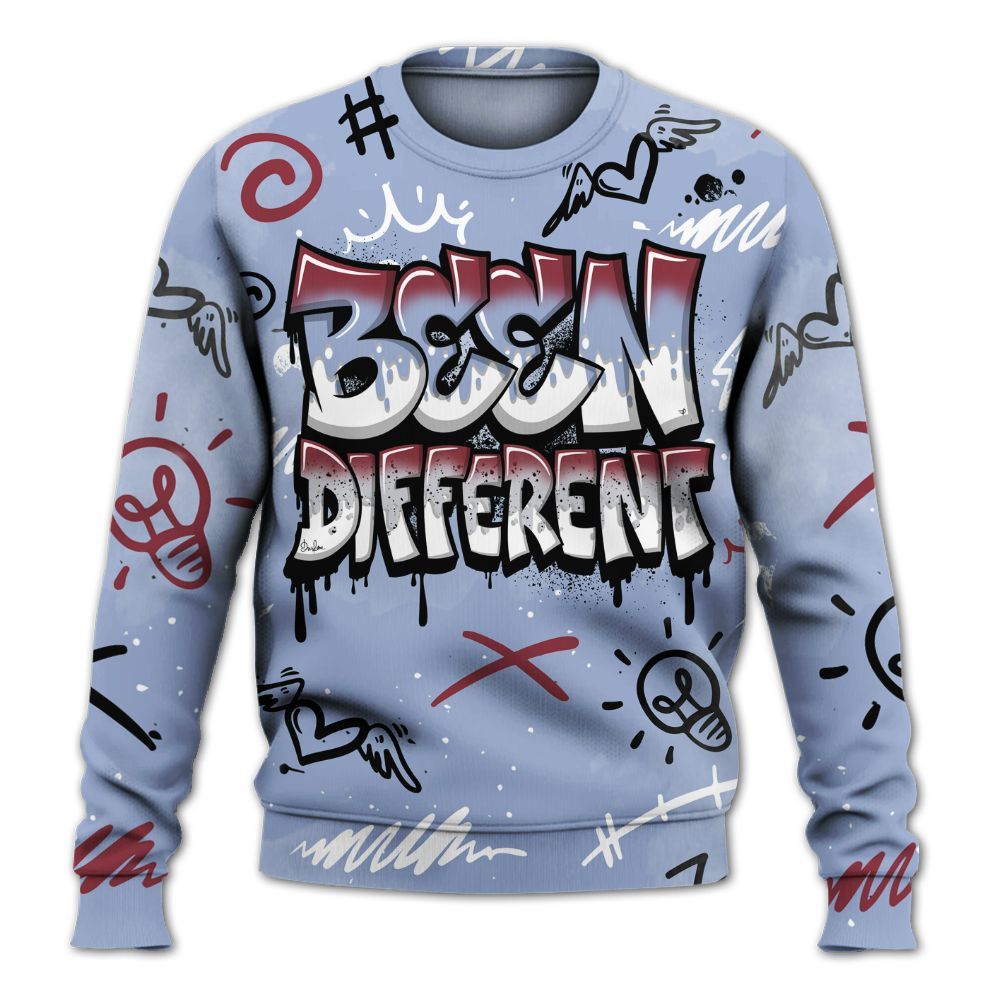 Sweatshirt To Match Black Metallic 5s - Drip Been Di2ferent All Over Print