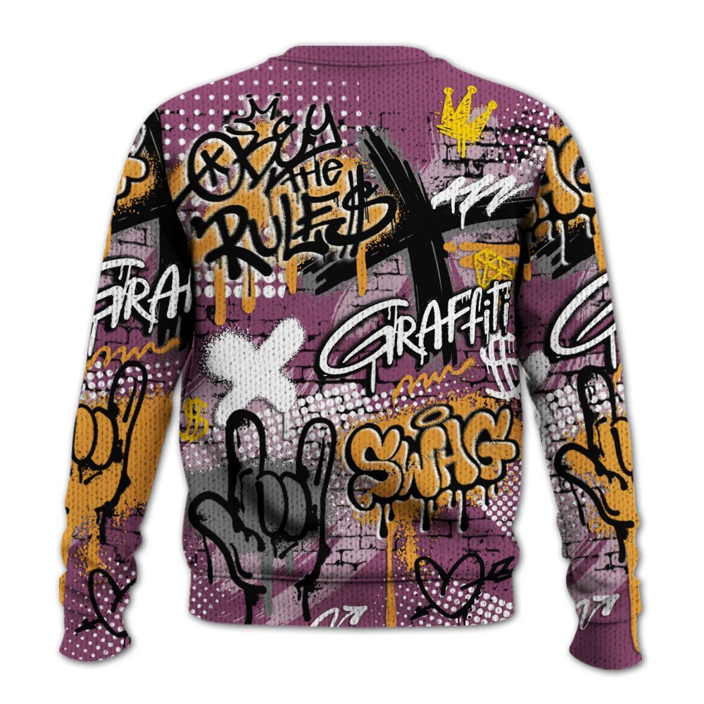 Knitted Sweater To Match High OG Brotherhood 1s - True It Real Graffiti Streetwear