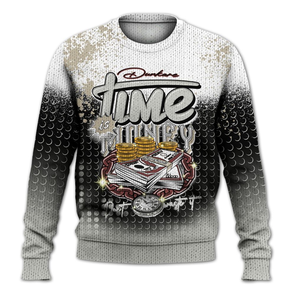 Knitted Sweater To Match RM Canyon Rust 4s - Halftone Time Is Money