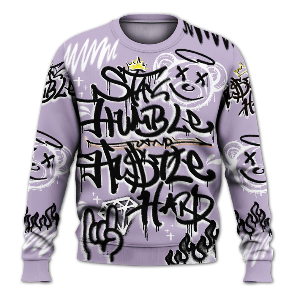 Sweatshirt To Match Low Pure Violet 11s - Humble Drip Streetwear Graffity All Over Print