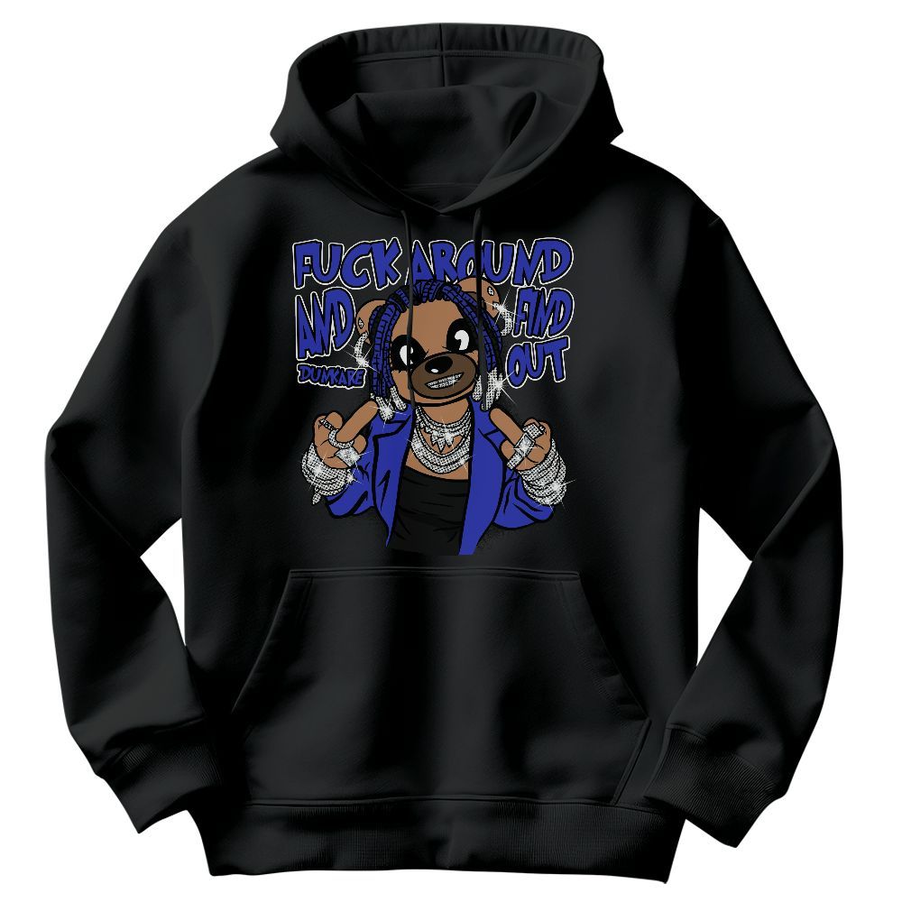 Sweatshirt To Match Retro Black Concord 12s - F#ck Around Bear Bear Graphic