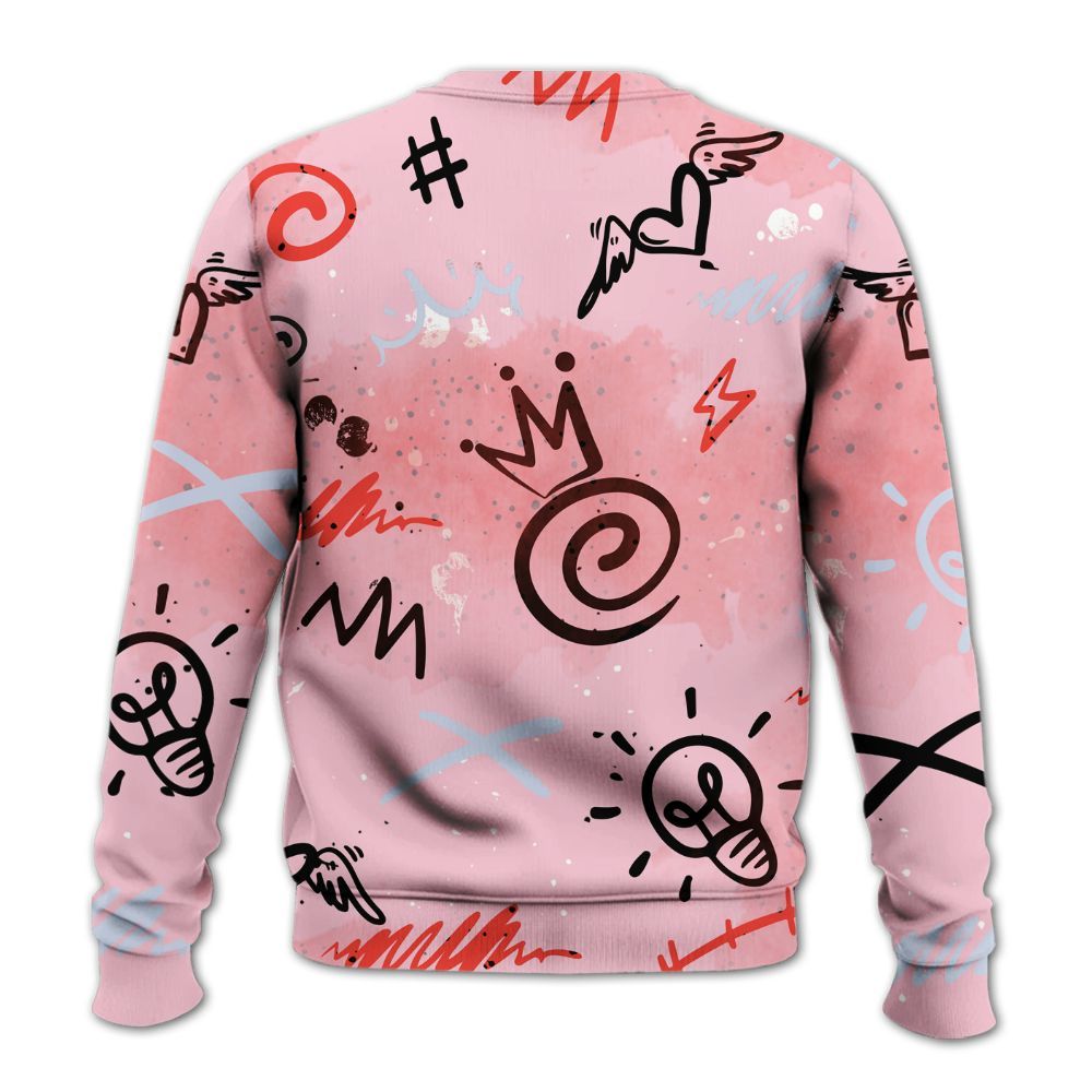 Sweatshirt To Match Retro Awake Arctic Pink - Drip Been Di2ferent All Over Print