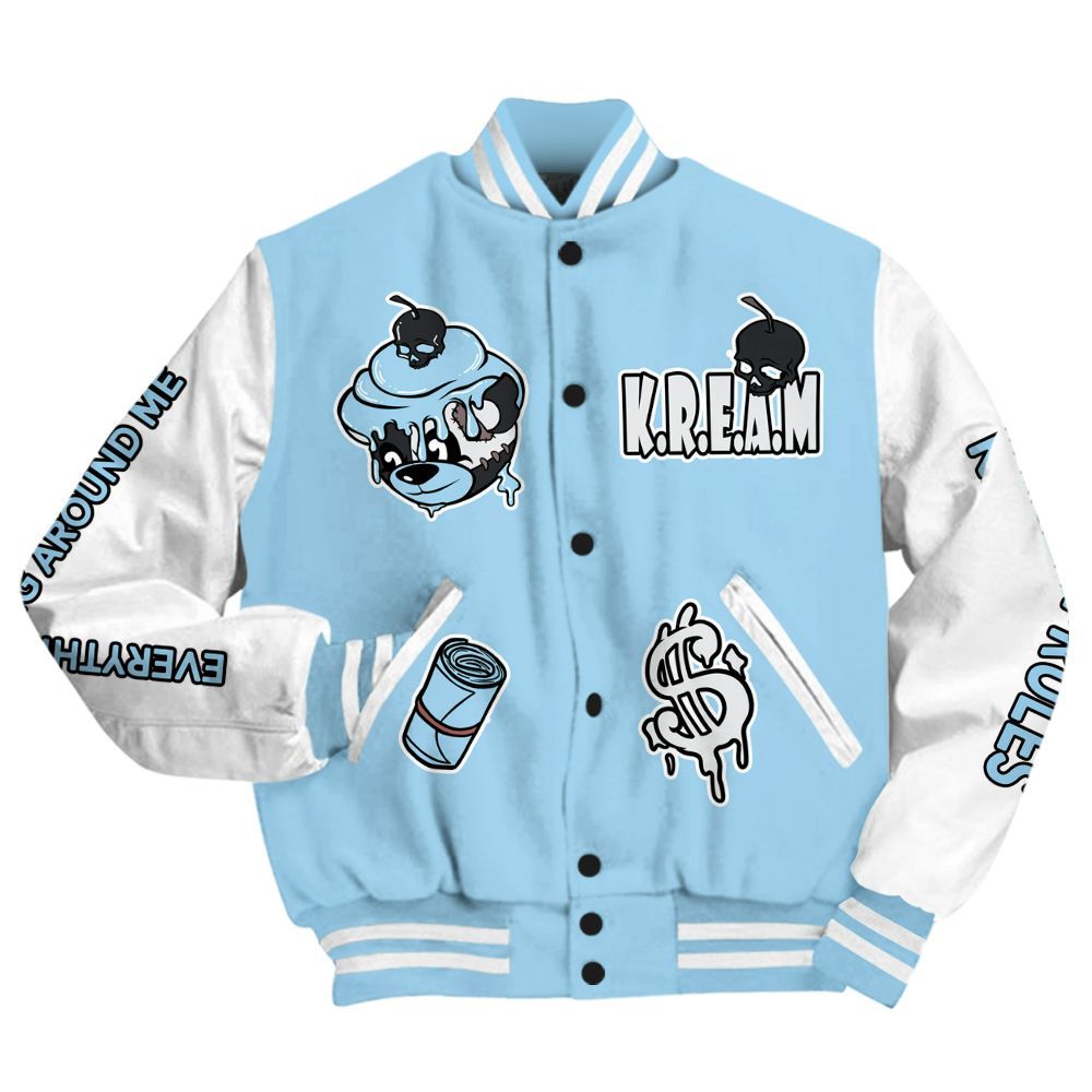 Varsity Jacket To Match Legend Blue 11s - Loot Bear All Over Print