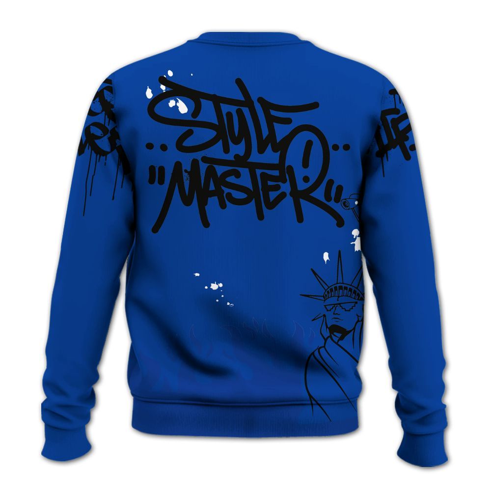 Sweatshirt To Match Hyper Royal 12s - Graphic Fck Around Find Out All Over Print