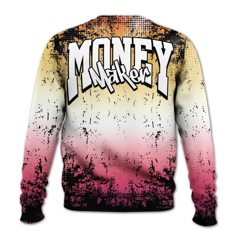 Sweatshirt To Match Air Griffey Max Los Angeles 1s - Move In Silence Money Street Retro All Over Print