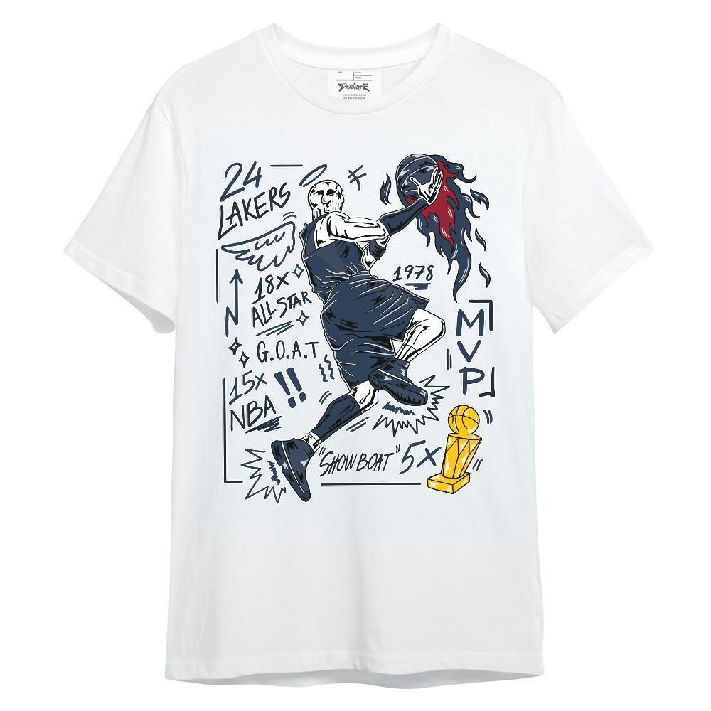Shirt To Match White Midnight Navy 6s - Superstars Skeleton Unisex Shirt