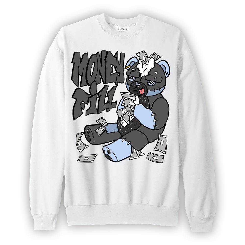 Sweatshirt To match Reverse Black White 6s Sweatshirt - Money Fill Hugz Graphic