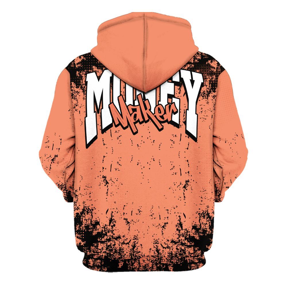 Hoodie To Match DJ Khaled Crimson Bliss 5s - Move In Silence Money Street Retro All Over Print