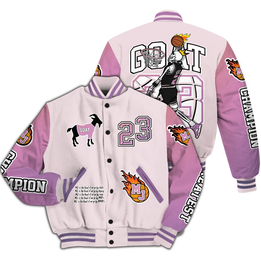 Varsity Jacket To Match Book Sunrise 1s - 23 G.0.A.T Jump Up Basketball All Over Print