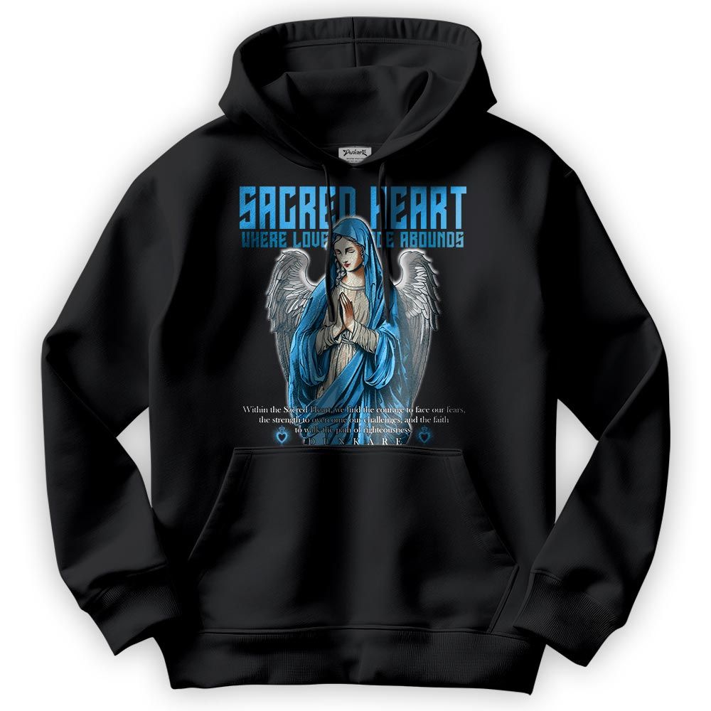 Sweatshirt To Match Hoodie Love's Grace, Powder Blue 9s Hoodie, To Match Sneaker Powder Blue 9s, Hoodie NCMD