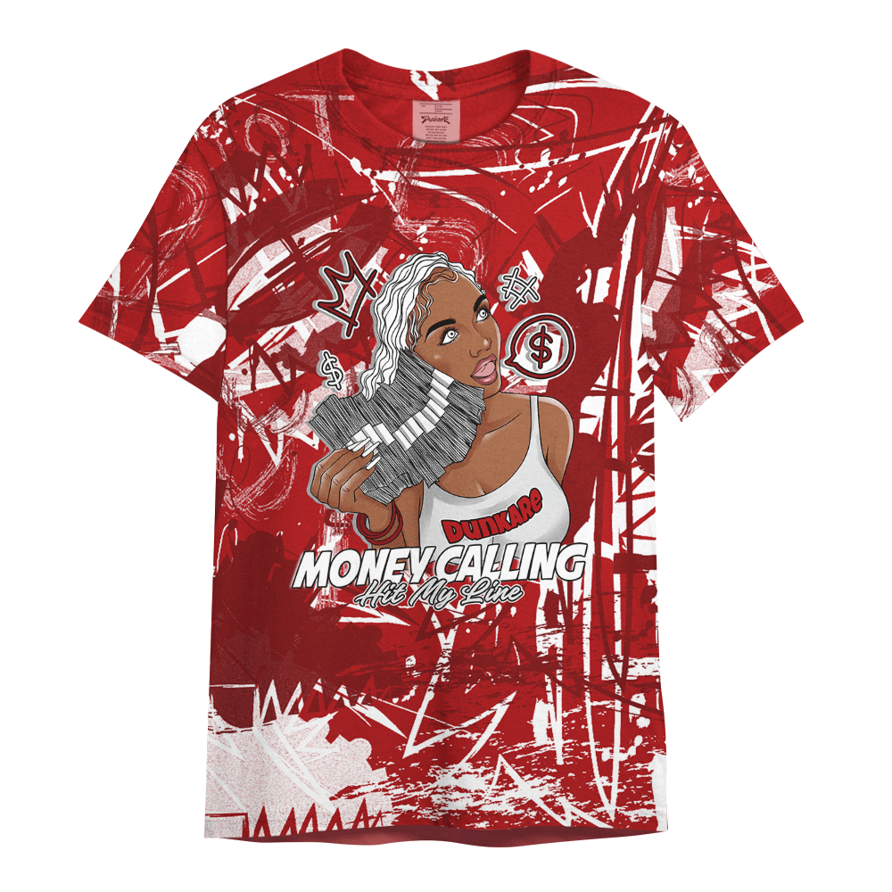 Shirt To Match Red Taxi 12s - Moneycall Unique Scratched Art Shirt Unisex