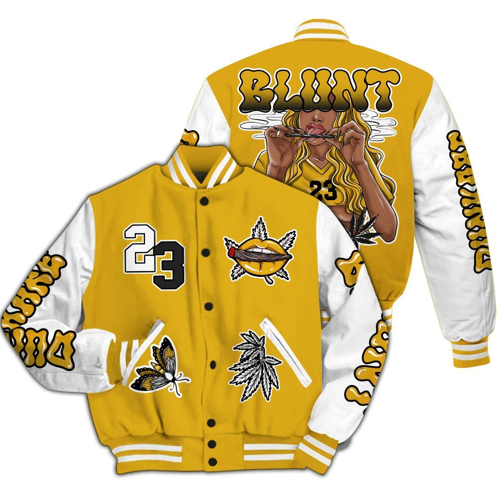 Varsity Jacket To Match Vivid Sulfur 4s - Bluntz Unique All Over Print