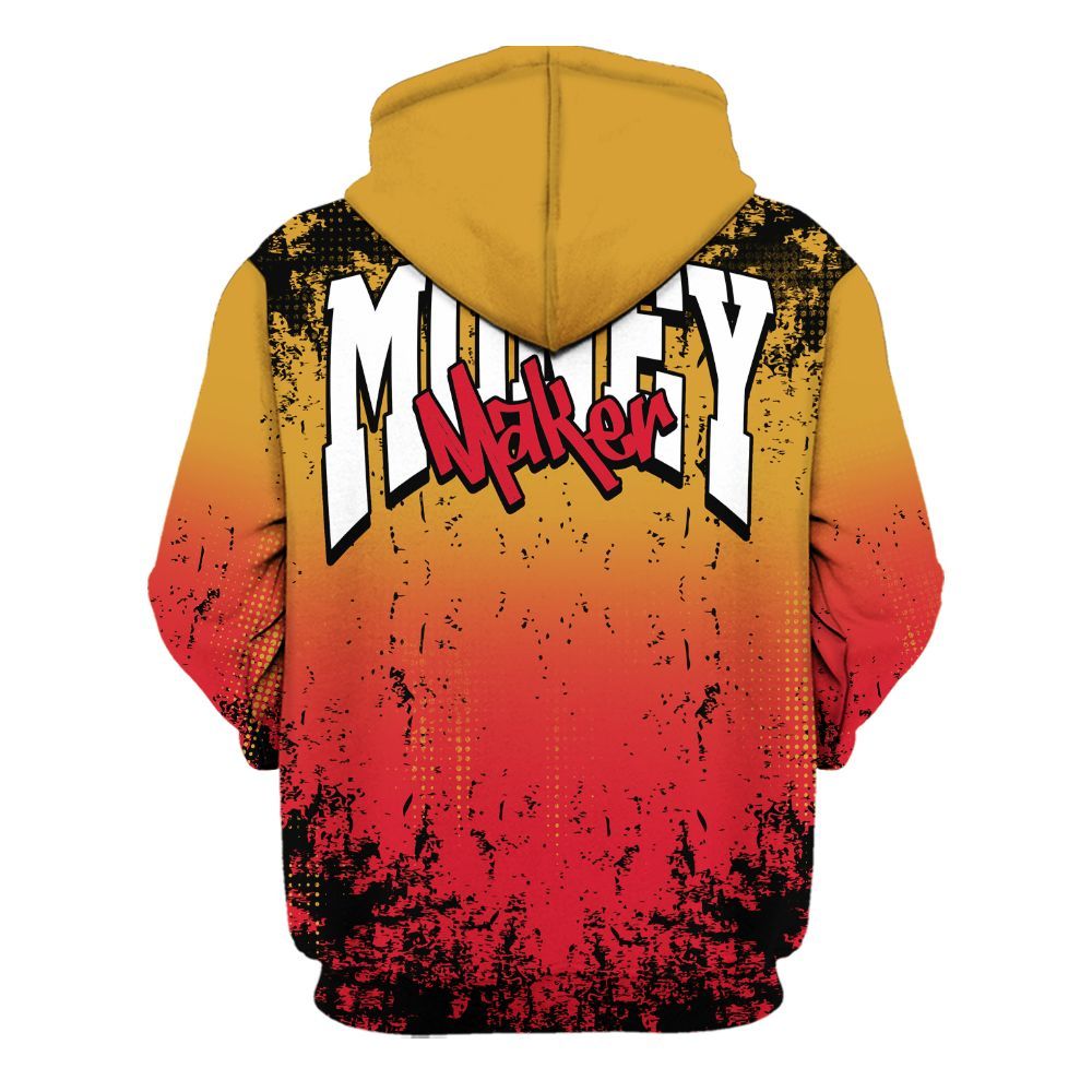 Hoodie To Match Ja 3 Raptor - Move In Silence Money Street Retro All Over Print
