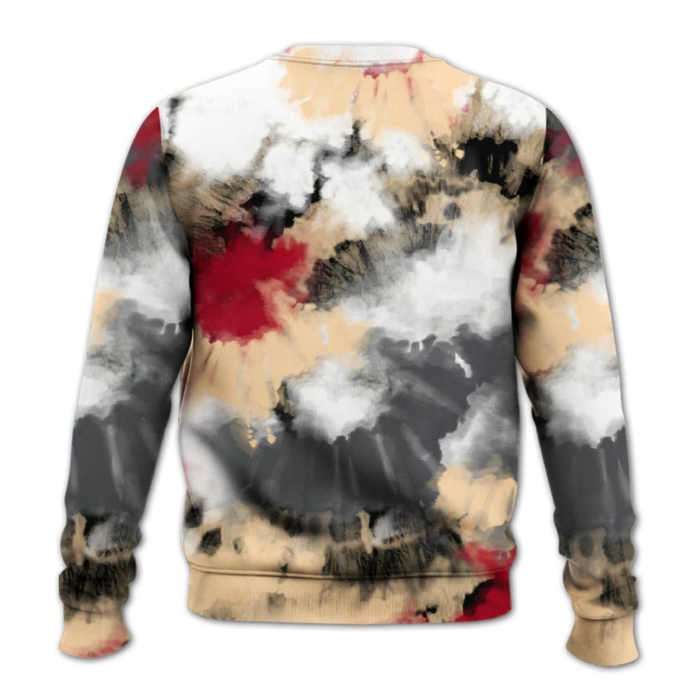Sweatshirt To Match Retro Pizza GS 4s - Tie Dye FK Around Find Out All Over Print