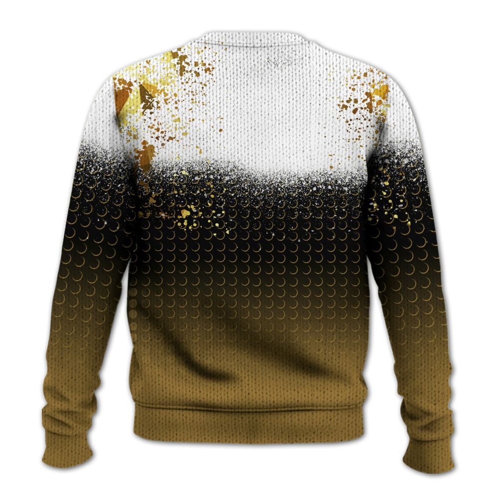 Knitted Sweater To Match NET Gold 4s - Halftone Time Is Money