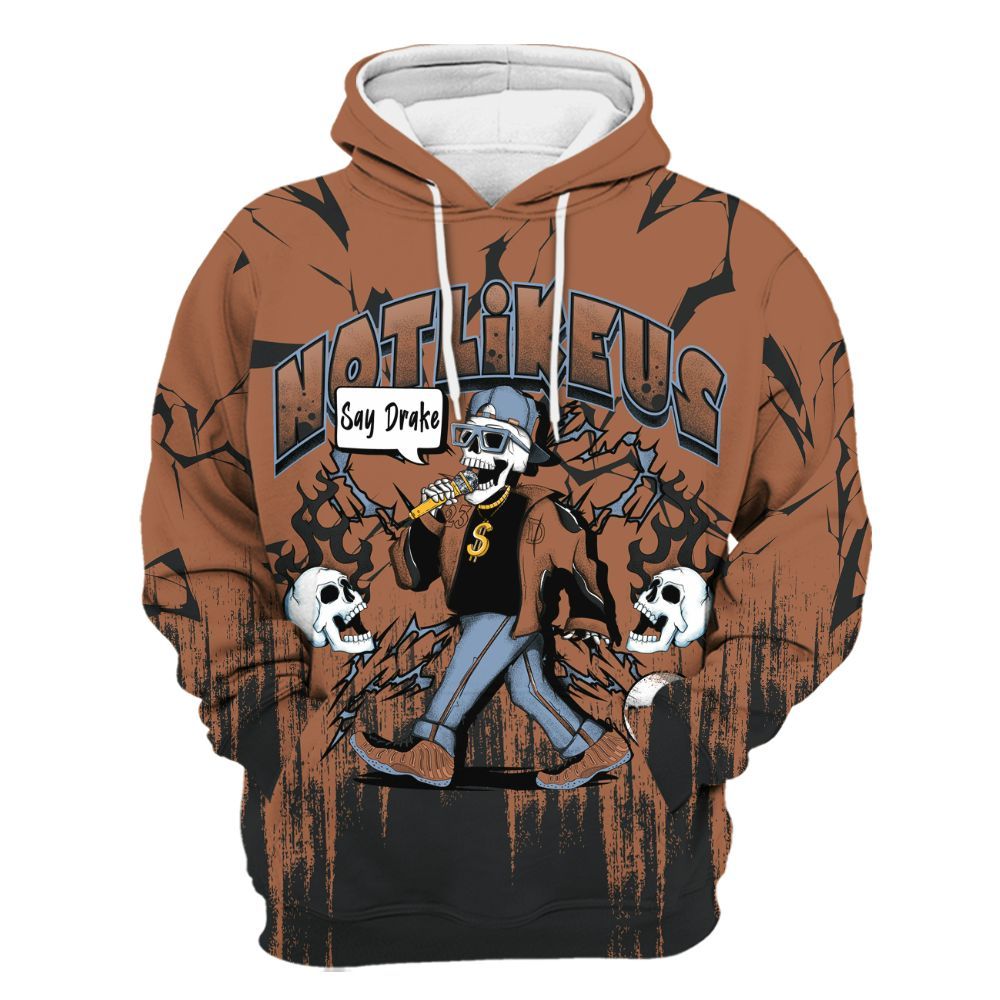 Hoodie To Match Air Foamposite Metallic Copper - Don't Like Us All Over Print