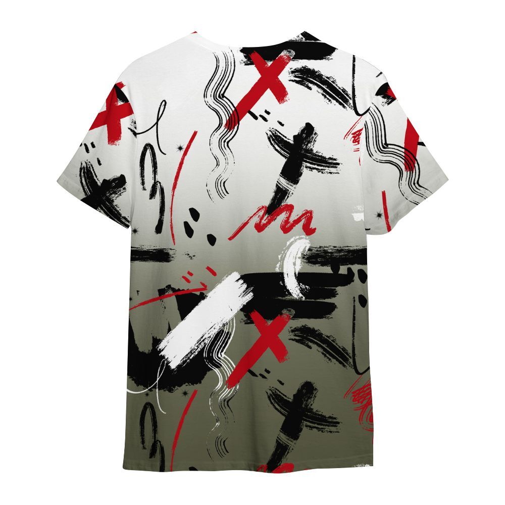 Shirt To Match Low OG Medium Olive 1s - Money Hustle Grind Pray All Over Print