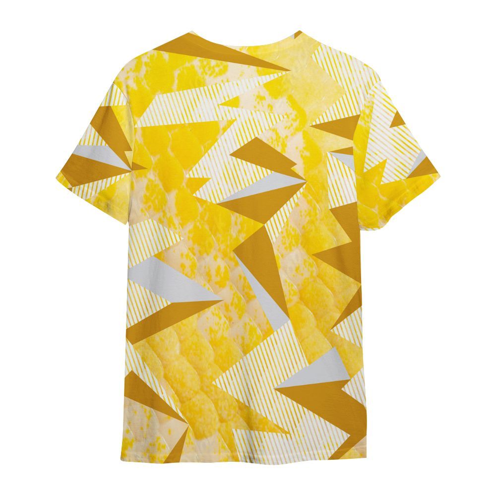 Shirt To Match Low Yellow Python 11s - Geometric Camouflage Pattern All Over Print