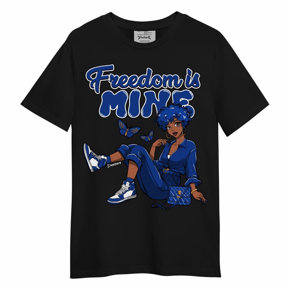 Shirt To Match Air Foamposite One Royal - Freedom Is Mine Unisex Shirt