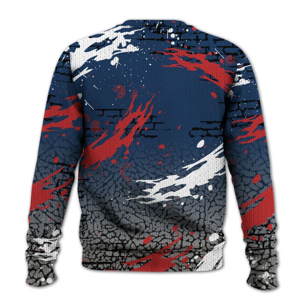 Knitted Sweater To Match SP Sport Royal 3s - Values Of Loyalty Drip