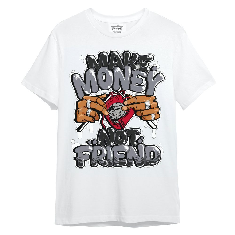 Shirt To Match Retro Black Flint 13s - Make Money Not Friend Graphic Unisex Shirt