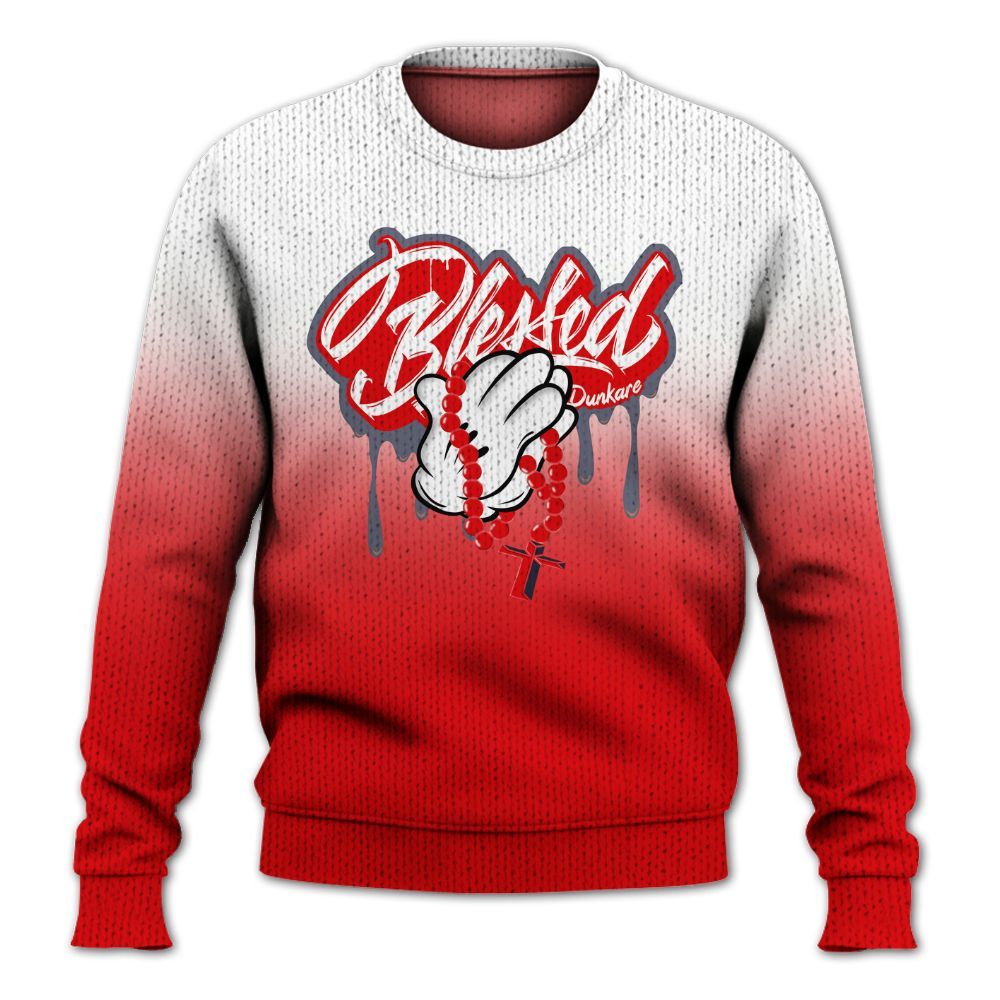 Knitted Sweater To Match Low OG Howard Bison 1s - God Blessed Drip