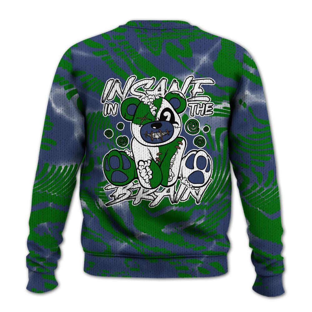 Knitted Sweater To Match Midnight Navy 13s - Insanes Bear Fume