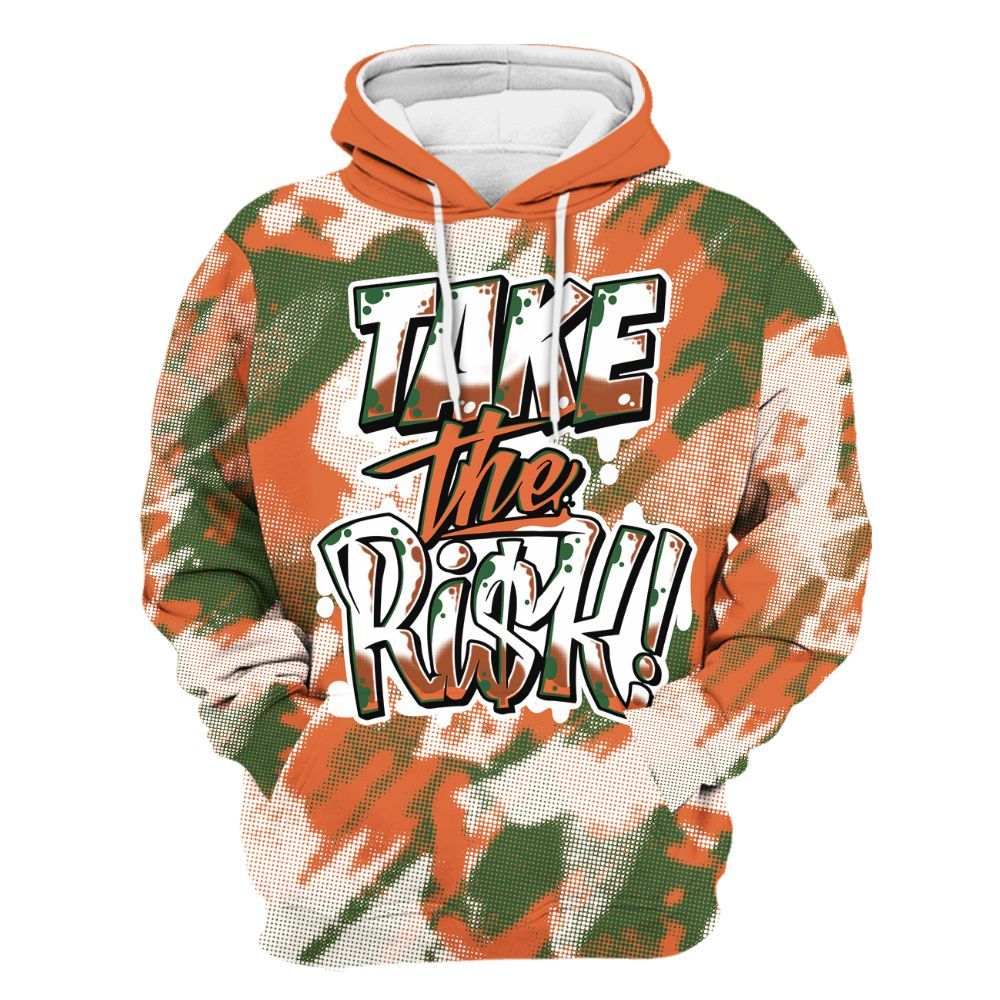 Hoodie To Match Low Miami 5s - Take Risks Abstract All Over Print