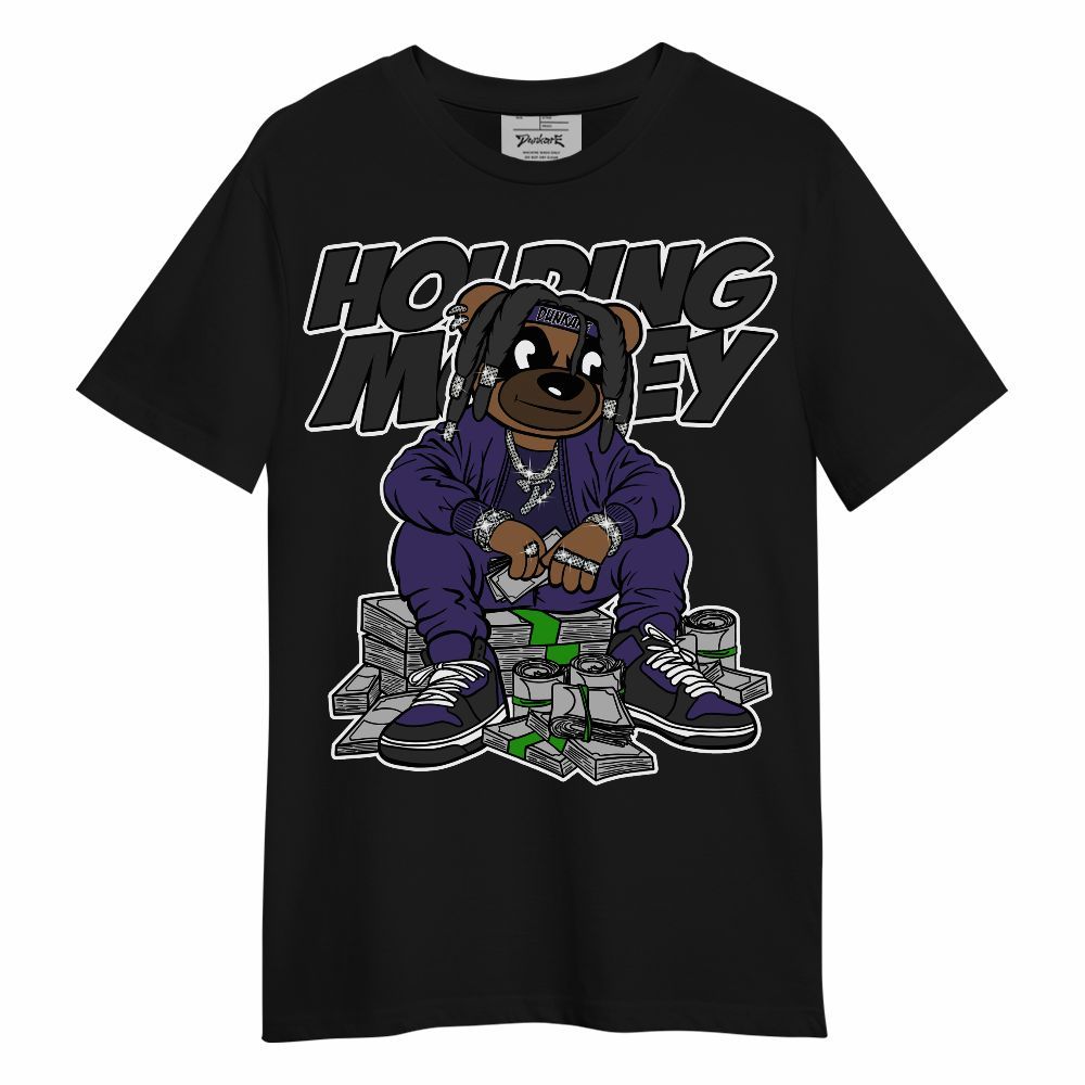 Shirt To Match Retro Court Purple 13s - Possessing Moneys Bear Unisex Shirt