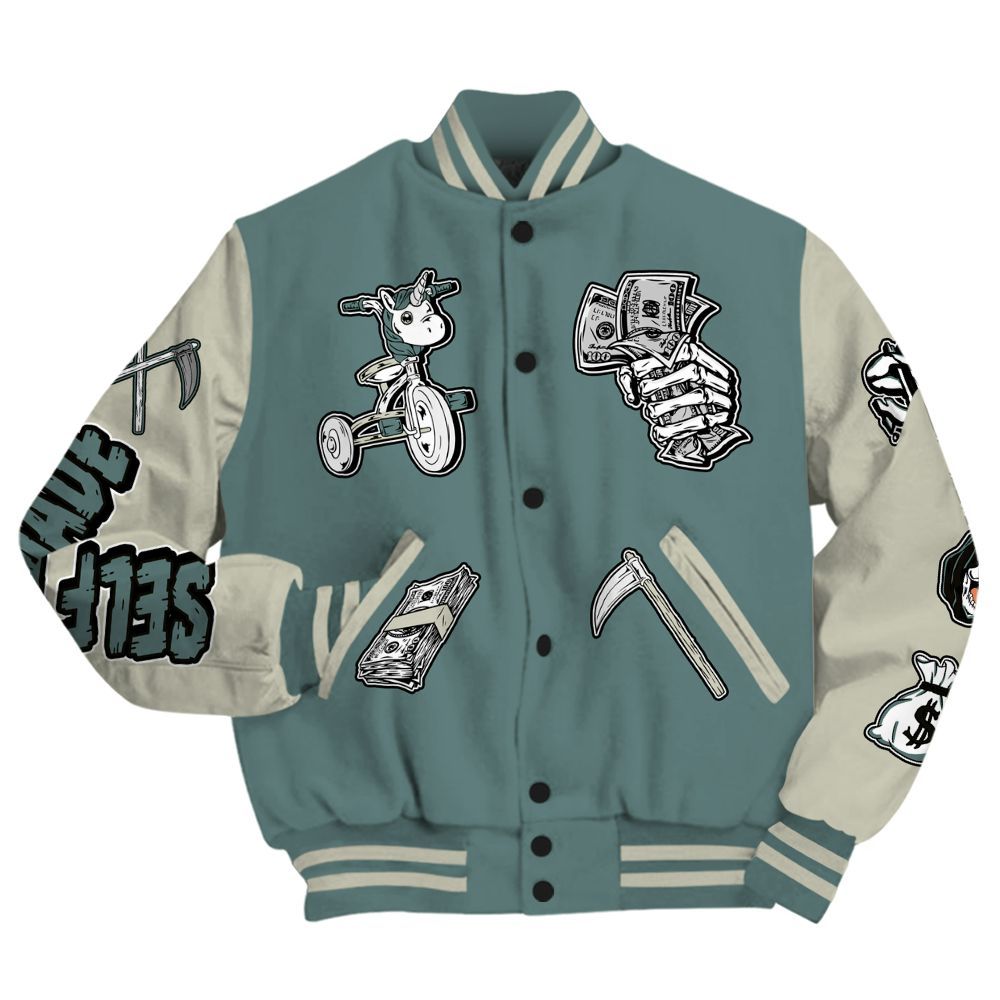 Varsity Jacket To Match AMM Low 17s - Self Make Skeleton All Over Print