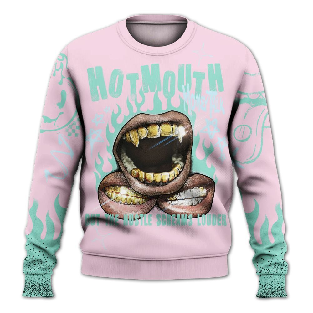 Sweatshirt To Match Retro Easter 5s - Mouth Burning Street Style All Over Print