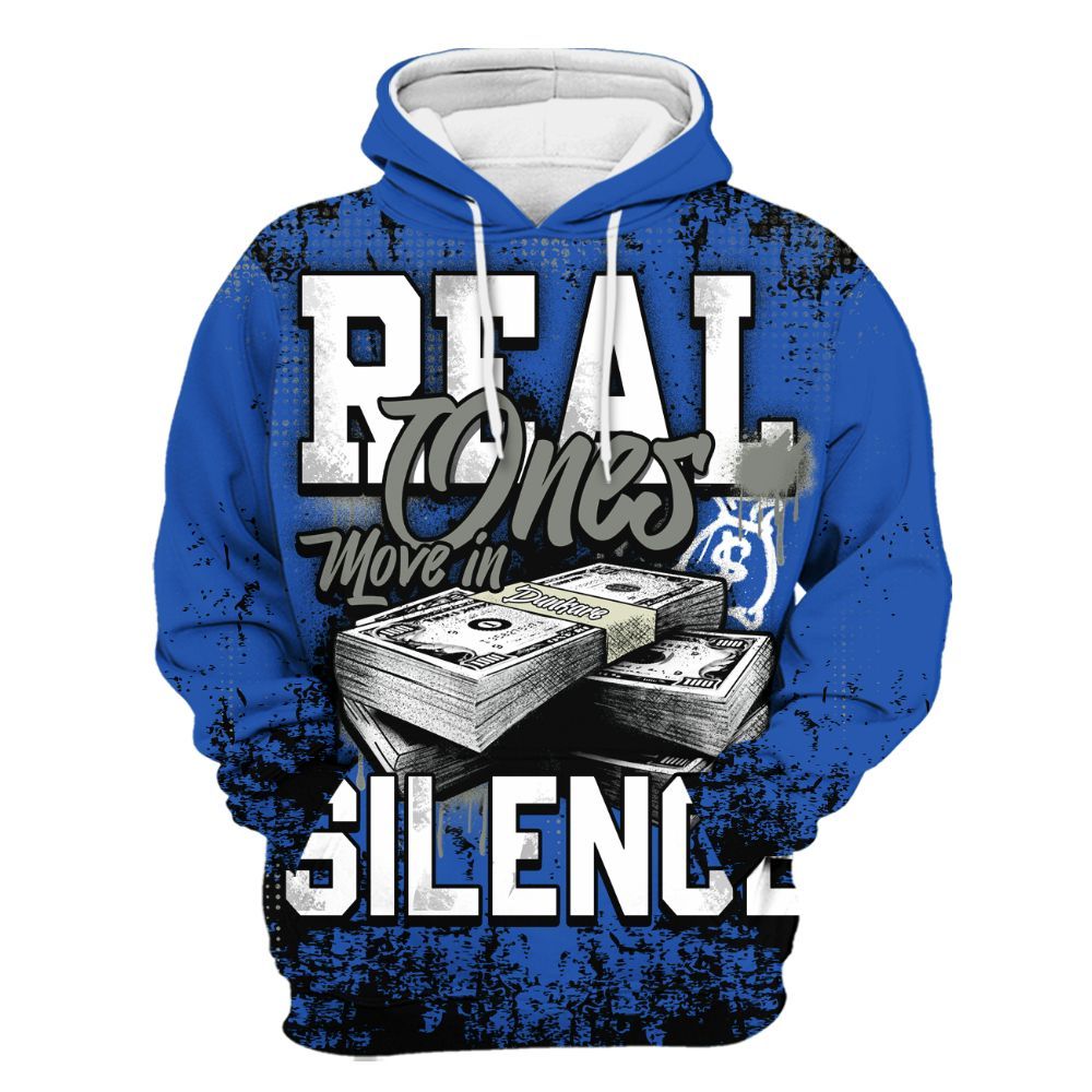 Hoodie To Match Lucky Shorts 3s - Move In Silence Money Street Retro All Over Print