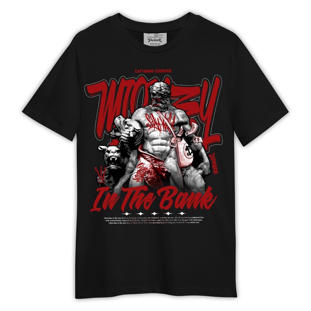 Shirt To Match Red Taxi 12s - Graphic Money In The Bank Shirt Red Taxi 12s Outfit