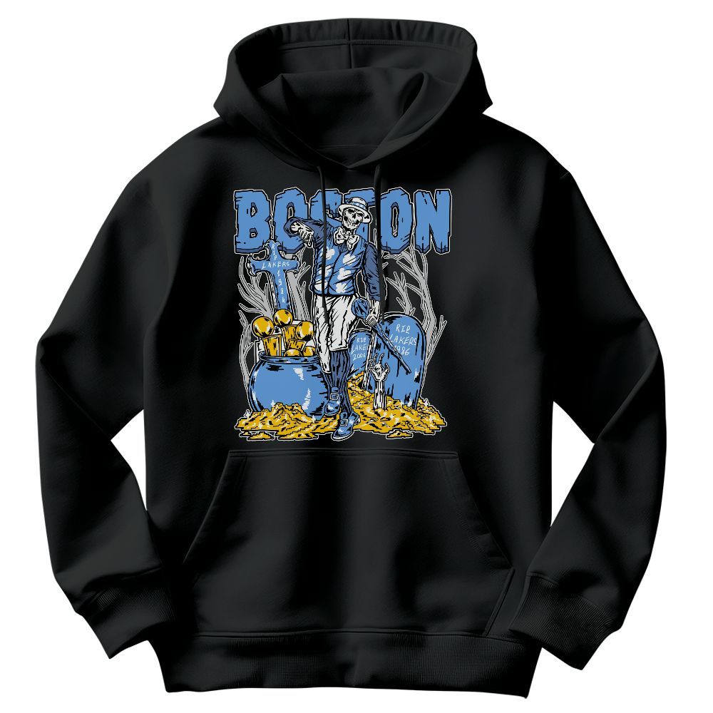 Sweatshirt To Match University Blue 6s - Goldrush Skeleton Graphic